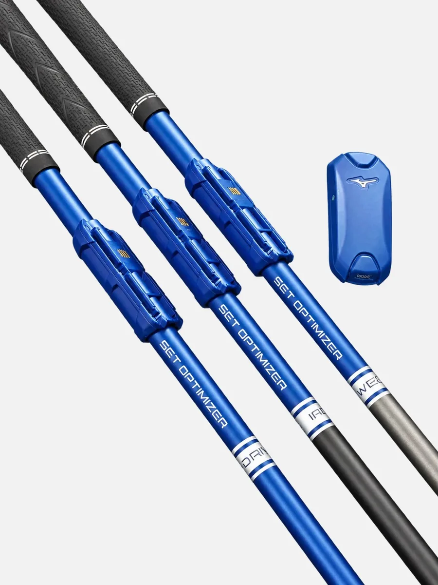 Bộ Mizuno Set Optimizer: 3 gậy đo Driver, Iron, Wedge và cảm biến Swing DNA