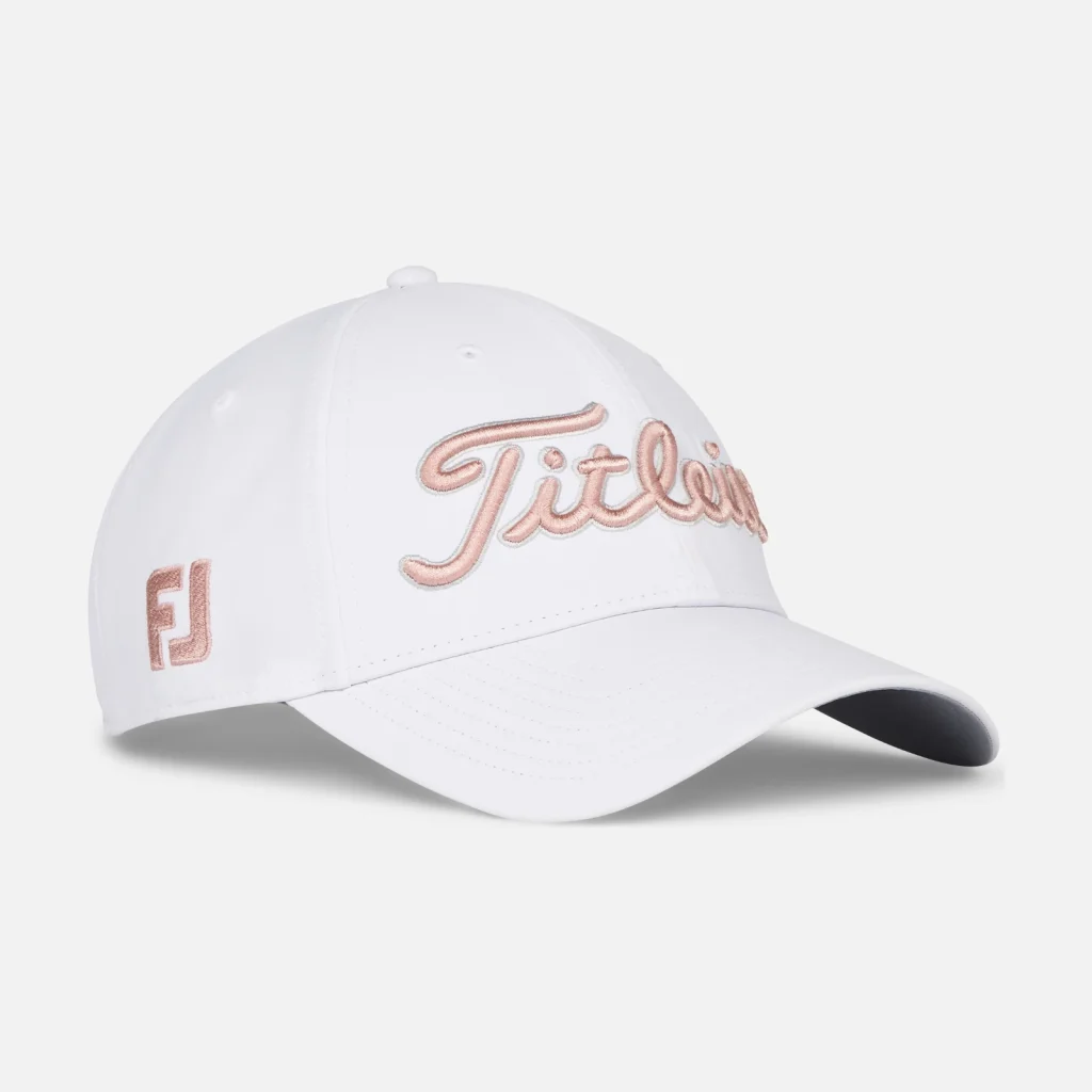 Mũ golf Titleist Tour Performance – White / Soft Pink / Marble