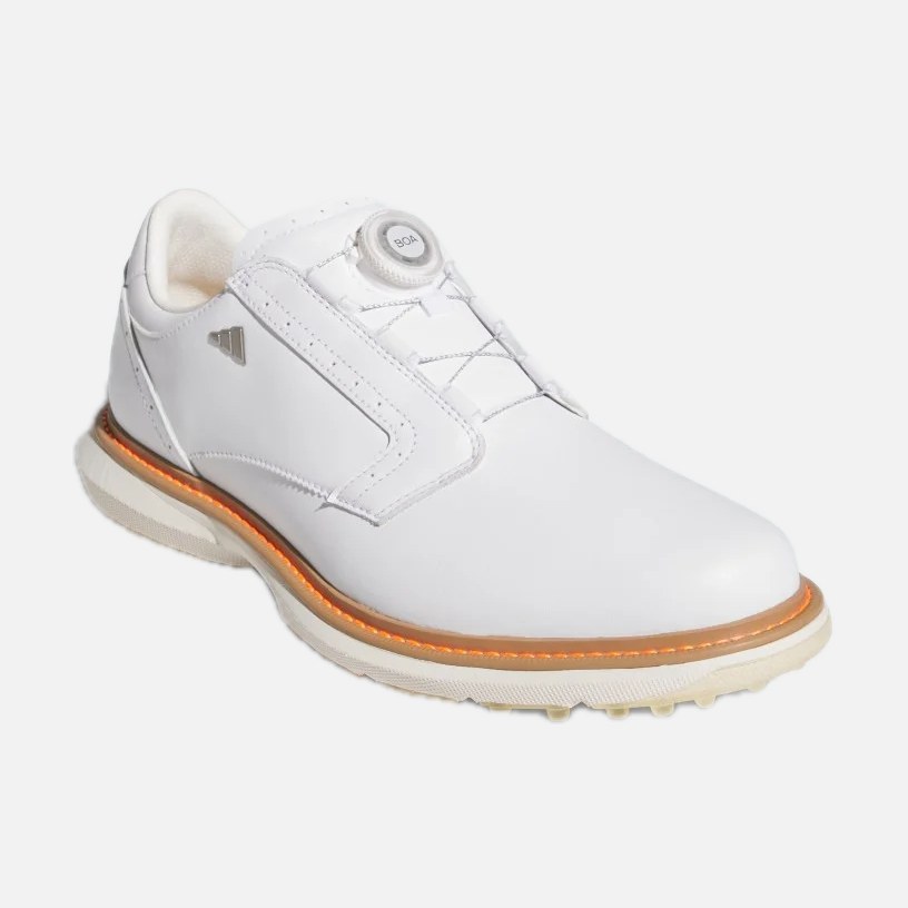 adidas Giày Golf Đinh Liền MC70 BOA – Unisex – Cloud White / Cardboard / Ice Tangerine