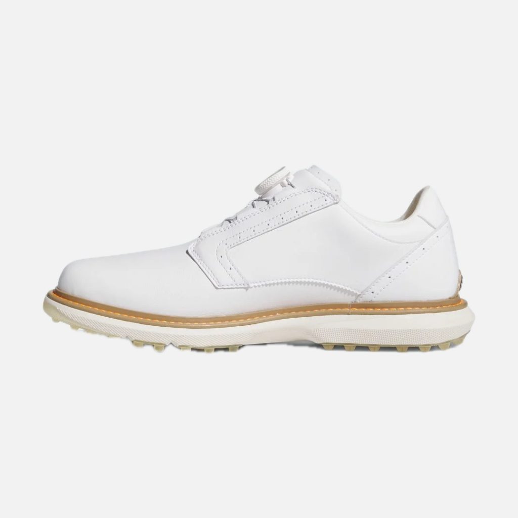 adidas Giày Golf Đinh Liền MC70 BOA – Unisex – Cloud White / Cardboard / Ice Tangerine