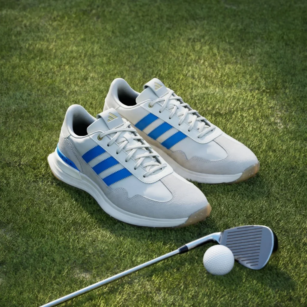 adidas Giày Golf Đinh Liền S2G 26 Textile – Nam – Off White / Lucid Ray Blue / Gum