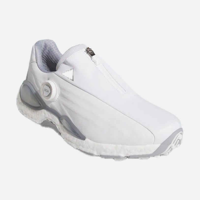 adidas Giày Golf Đinh Liền Codechaos 27 BOA – Nam – Cloud White / Silver Metallic / Halo Silver