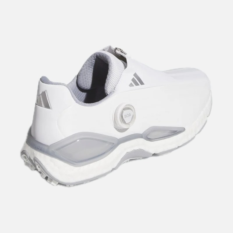 adidas Giày Golf Đinh Liền Codechaos 27 BOA – Nam – Cloud White / Silver Metallic / Halo Silver