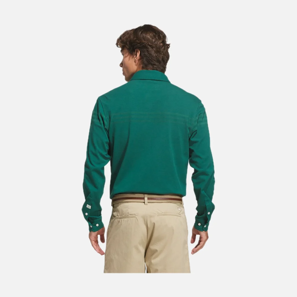 adidas Áo Polo Cài Cúc Twistknit Originals – Collegiate Green