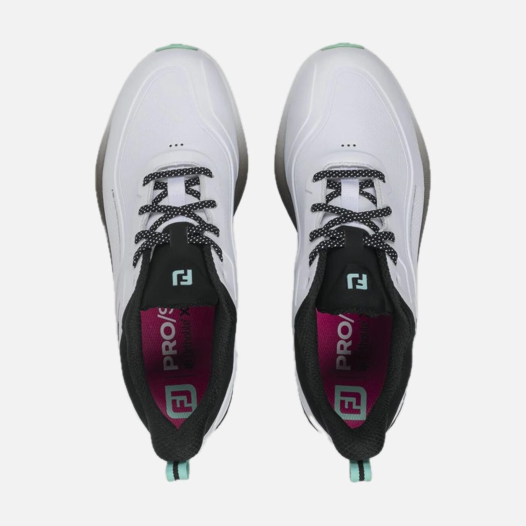 Giày Golf Đinh Liền FootJoy Pro/SL – Nam – White / Sea Glass / Black