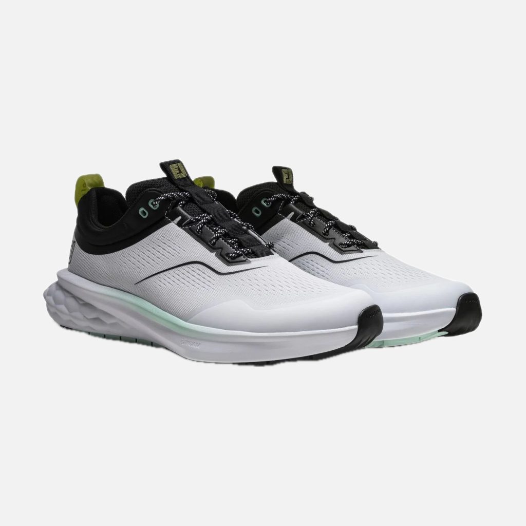 Giày Golf Đinh Liền FootJoy Quantum – Nam – White / Black / Evening Primrose