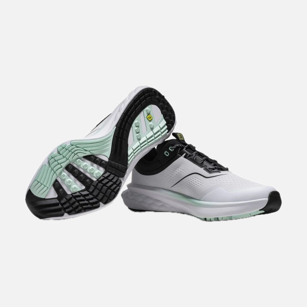 Giày Golf Đinh Liền FootJoy Quantum – Nam – White / Black / Evening Primrose