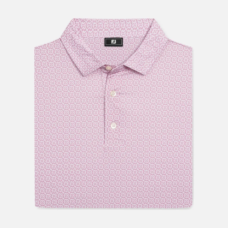 Áo Polo FootJoy Club Cube TourLisle – White / Orchid Smoke