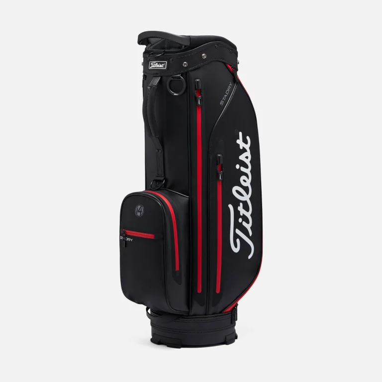 Túi Gậy Titleist Elite Lite 14 StaDry Cart Bag – Black / Black / Red