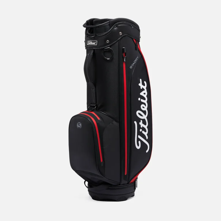 Túi Gậy Titleist Elite Lite 5 StaDry Cart Bag – Black / Black / Red