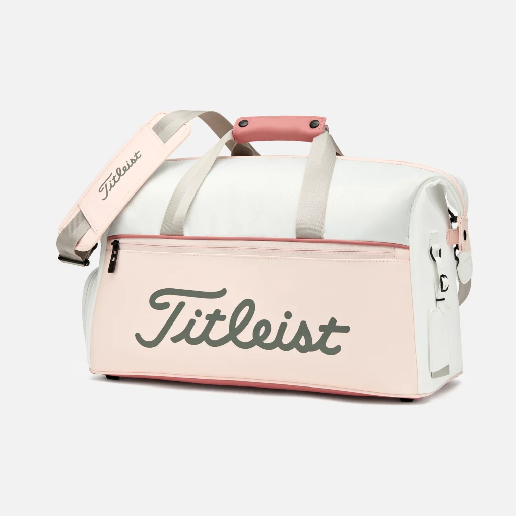Túi Boston Titleist Elite Lite Boston Bag – White / Pale Pink / Sedona