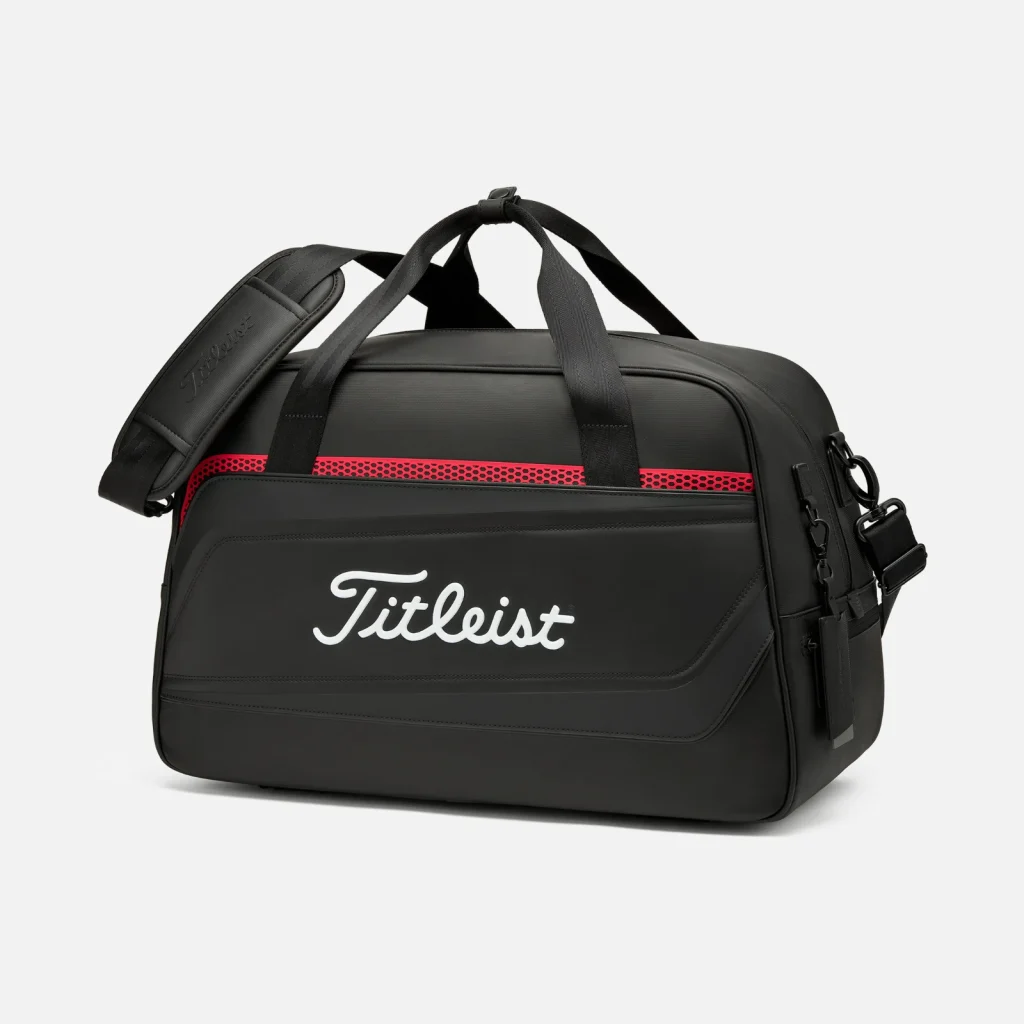 Túi Boston Titleist Performance Boston Bag – Black / Black / Red