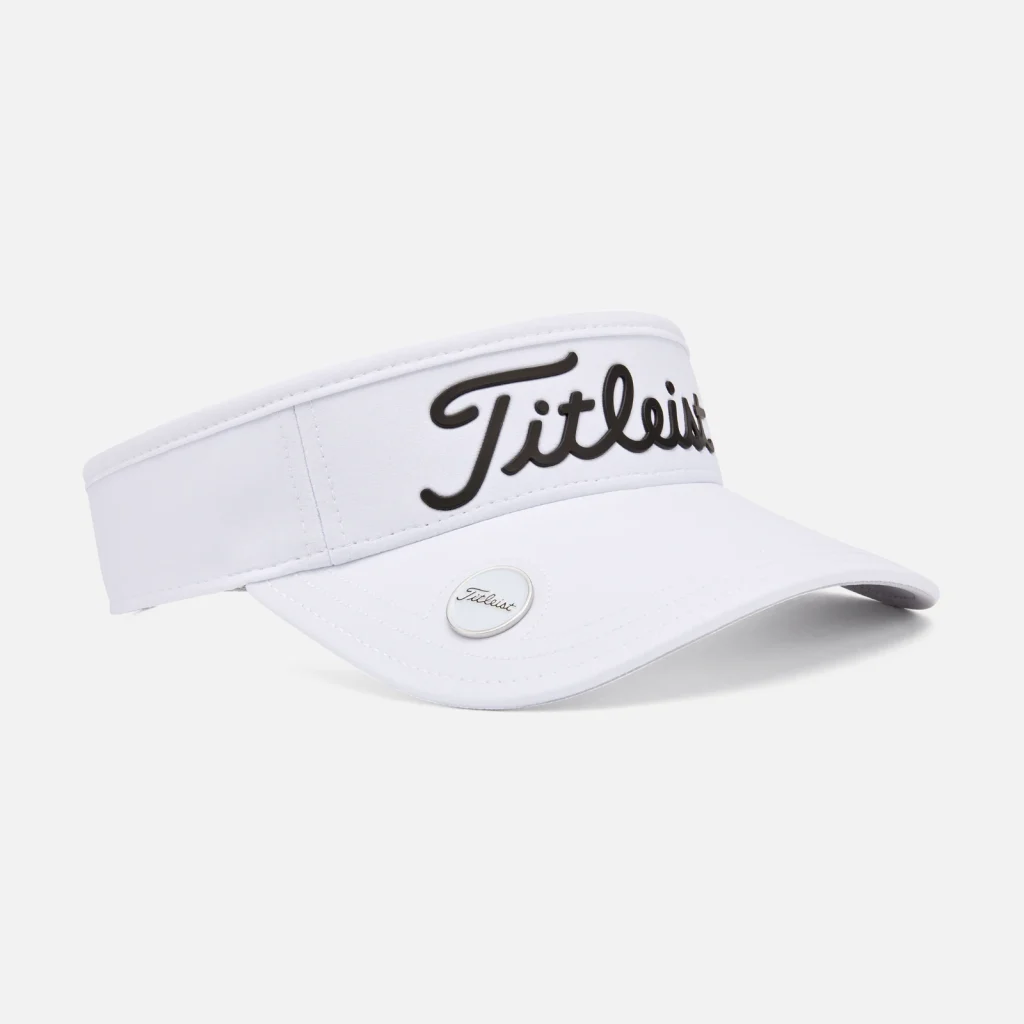 Mũ nửa đầu Titleist Players Ball Marker Visor – White / Black