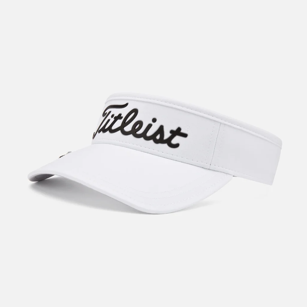 Mũ nửa đầu Titleist Players Ball Marker Visor – White / Black