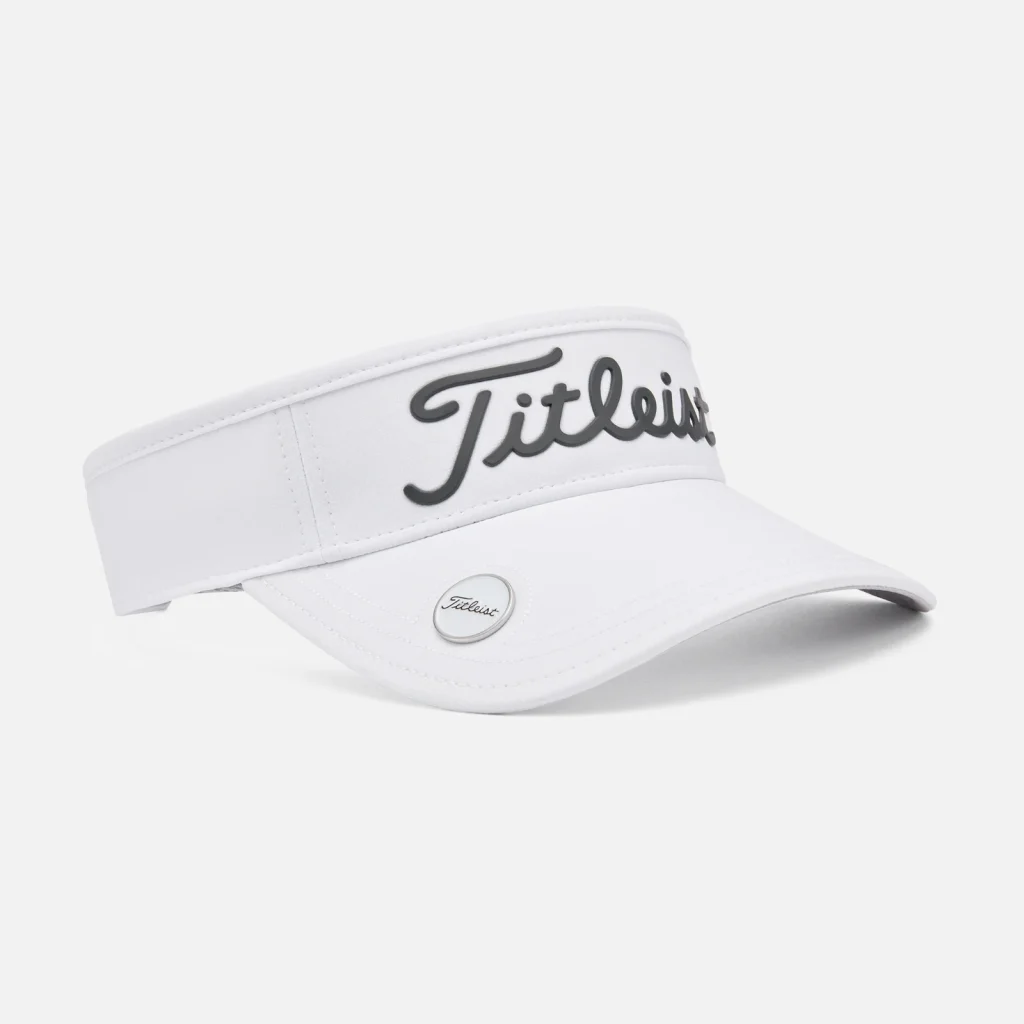 Mũ nửa đầu Titleist Players Ball Marker Visor – White / Charcoal