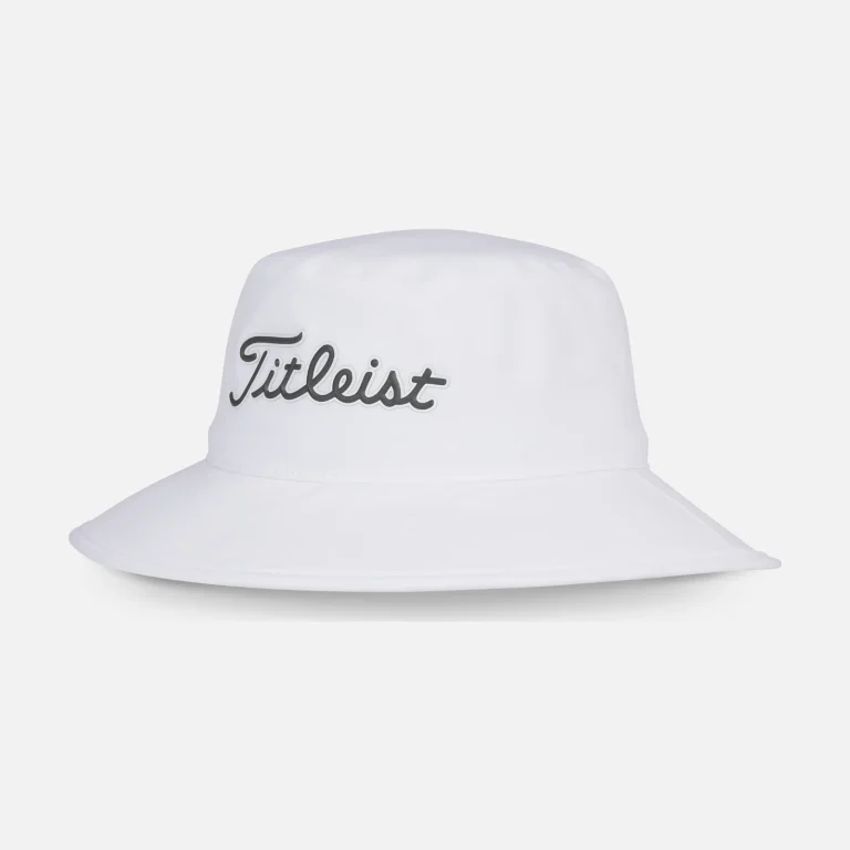 Mũ tai bèo Titleist Players StaDry Bucket – White / Charcoal