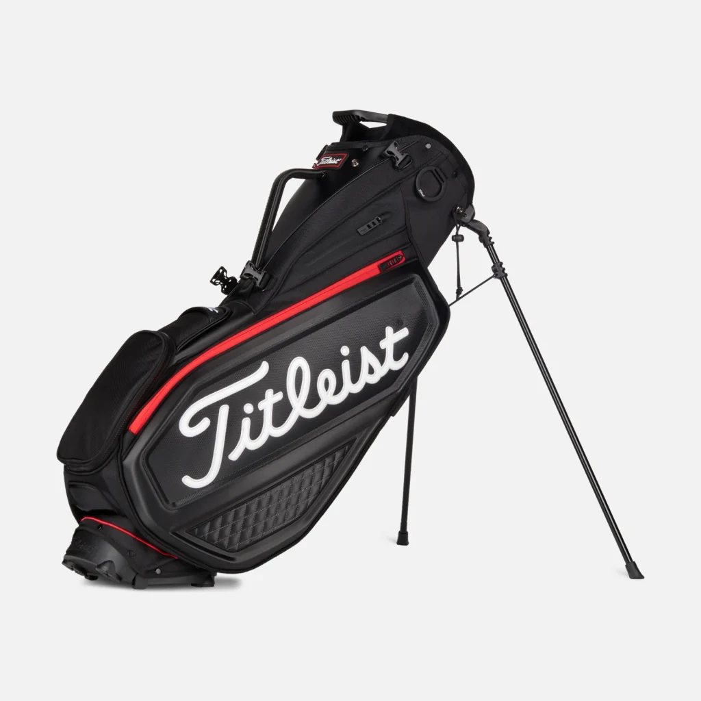 Túi Gậy Titleist Premium Stand Bag – Black / Black / Red