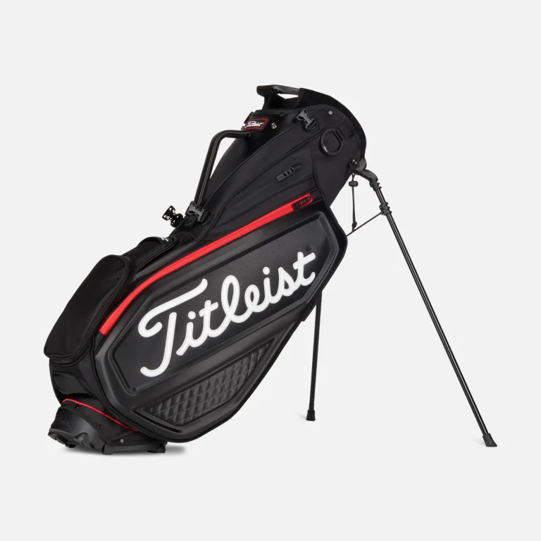 Túi Gậy Titleist Premium Stand Bag – Black / Black / Red
