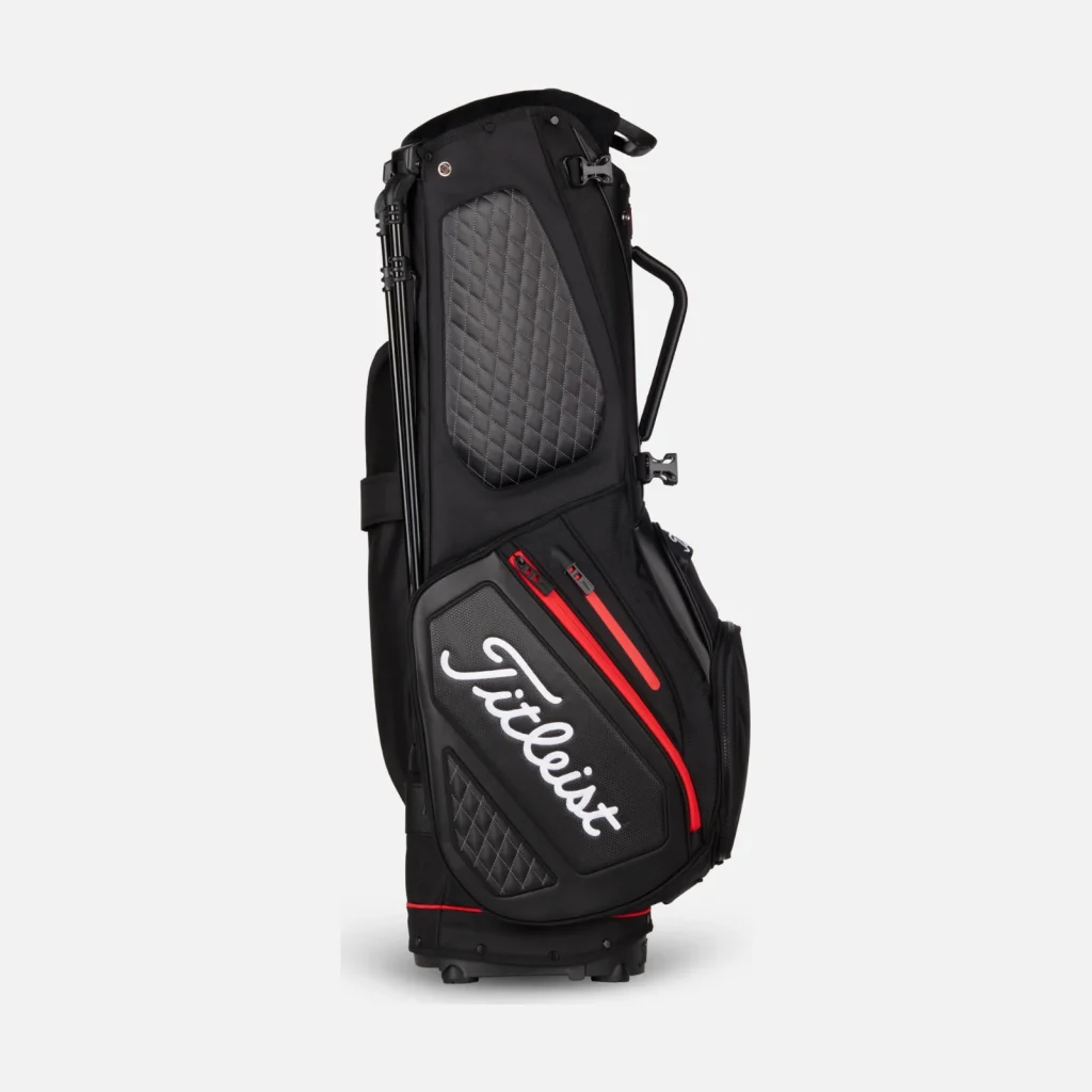Túi Gậy Titleist Premium Stand Bag – Black / Black / Red