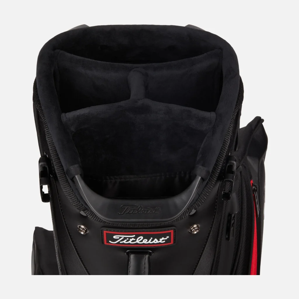 Túi Gậy Titleist Premium Stand Bag – Black / Black / Red