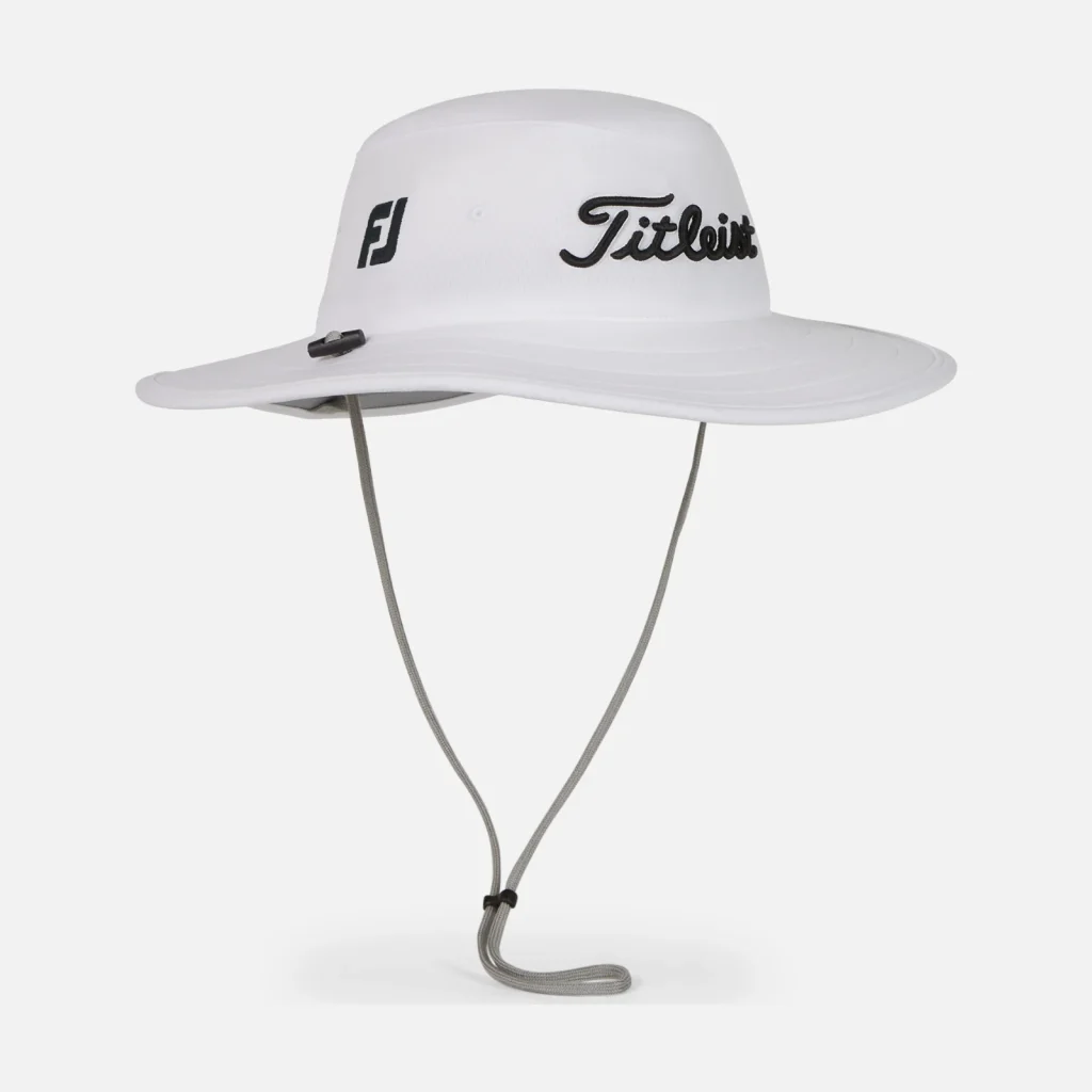 Mũ tai bèo Titleist Tour Aussie – White / Black