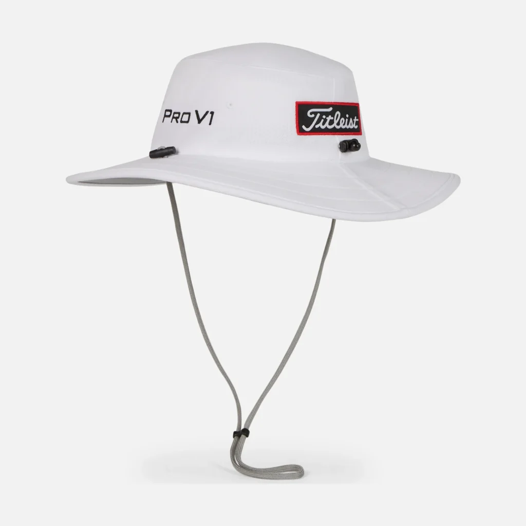 Mũ tai bèo Titleist Tour Aussie – White / Black