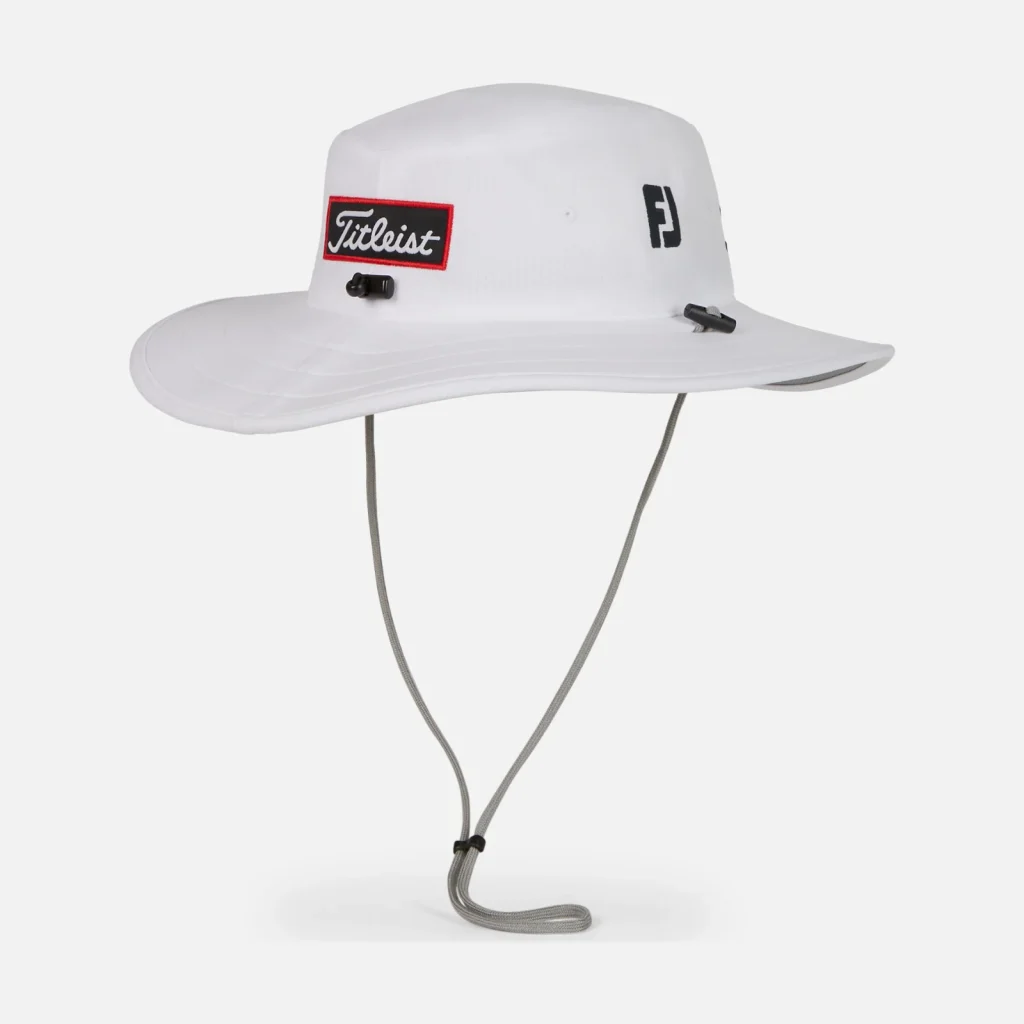 Mũ tai bèo Titleist Tour Aussie – White / Black