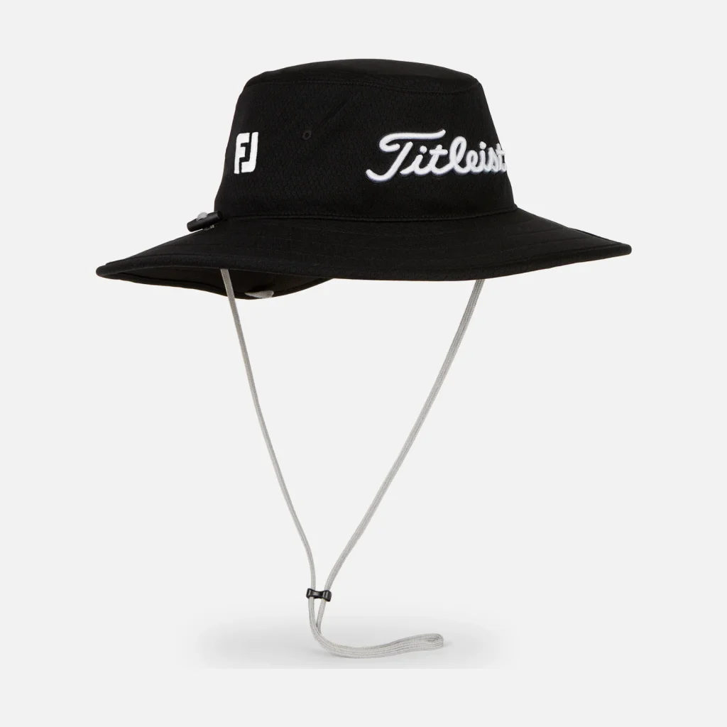 Mũ tai bèo Titleist Tour Aussie – Black / White