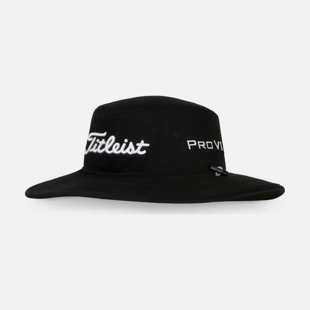 Mũ tai bèo Titleist Tour Aussie – Black / White