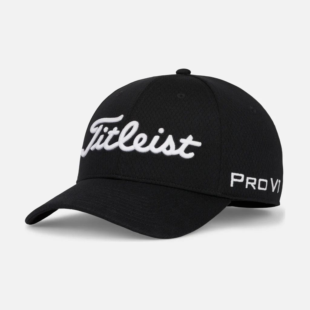 Mũ golf Titleist Tour Elite TrueFit – Black / White
