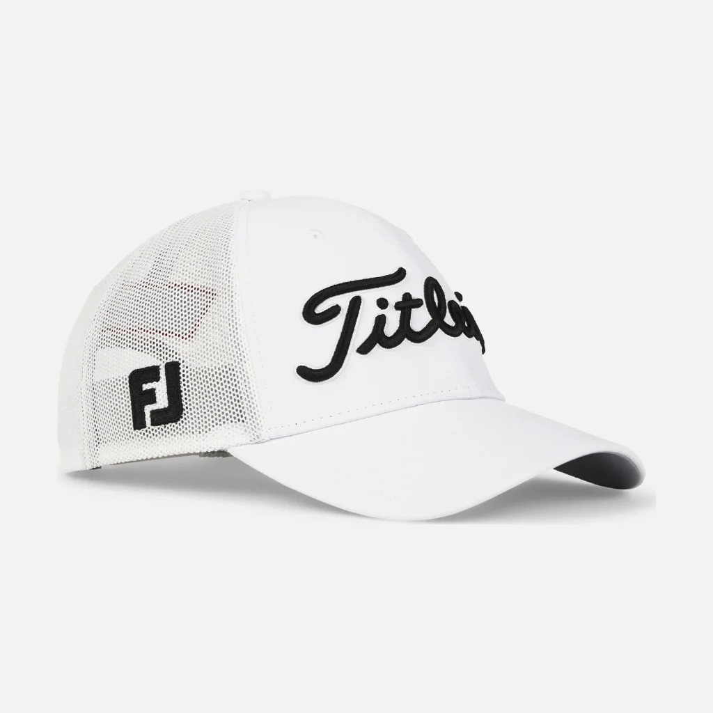 Mũ golf Titleist Tour Performance Mesh – White / Black