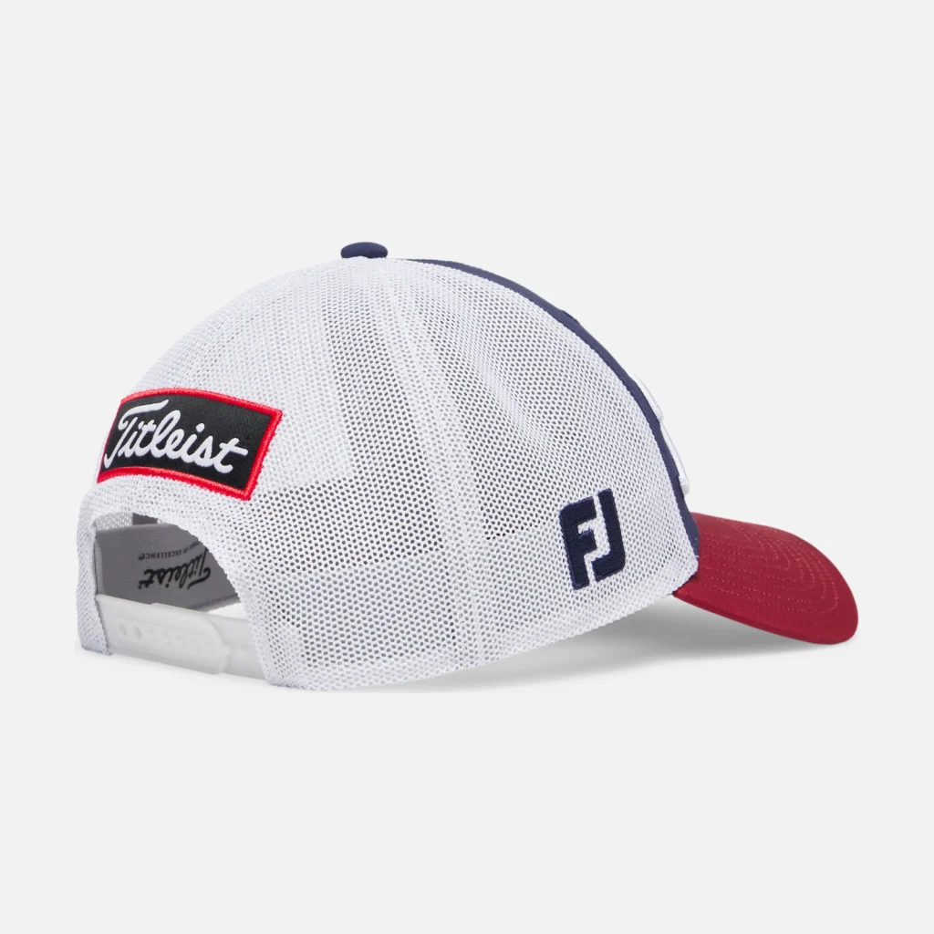 Mũ golf Titleist Tour Performance Mesh – Navy / Crimson / White