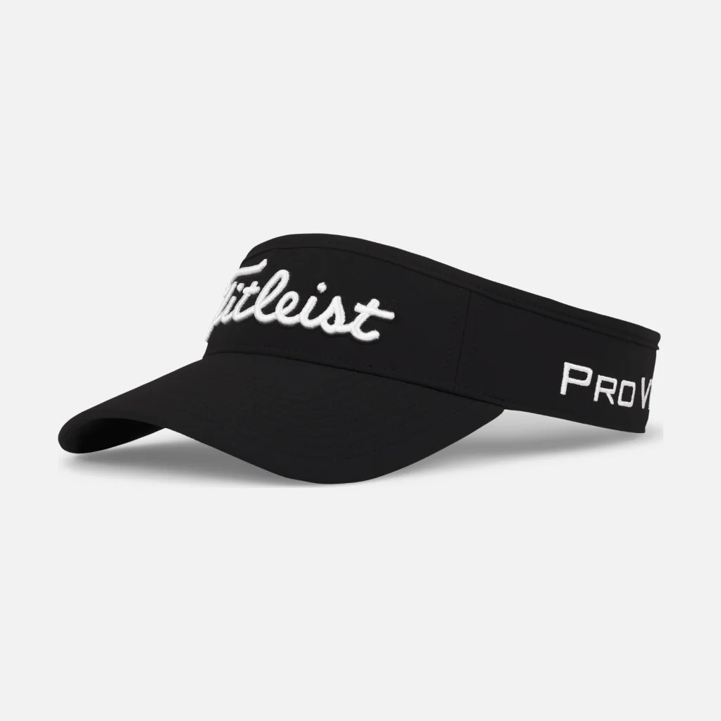 Mũ nửa đầu Titleist Tour Performance Visor – Black / White