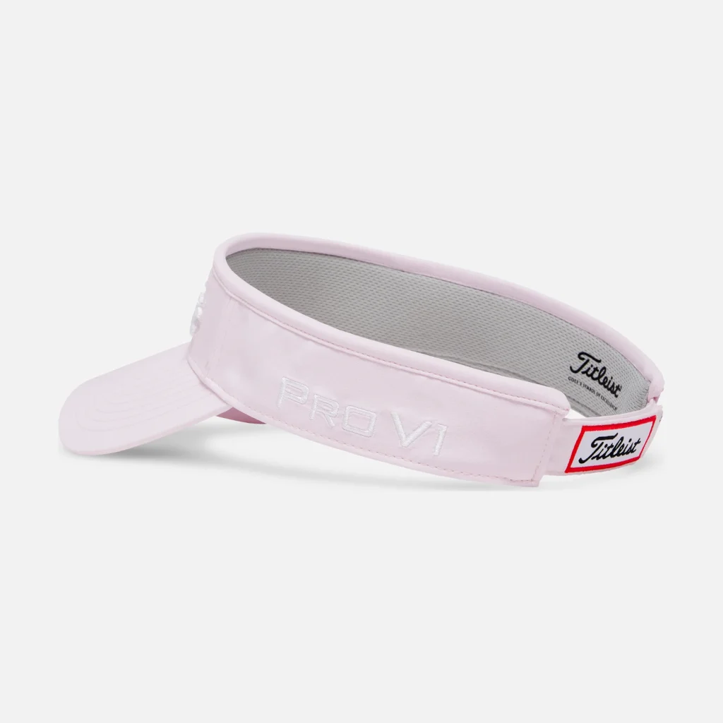 Mũ nửa đầu Titleist Tour Performance Visor – Pale Pink / White