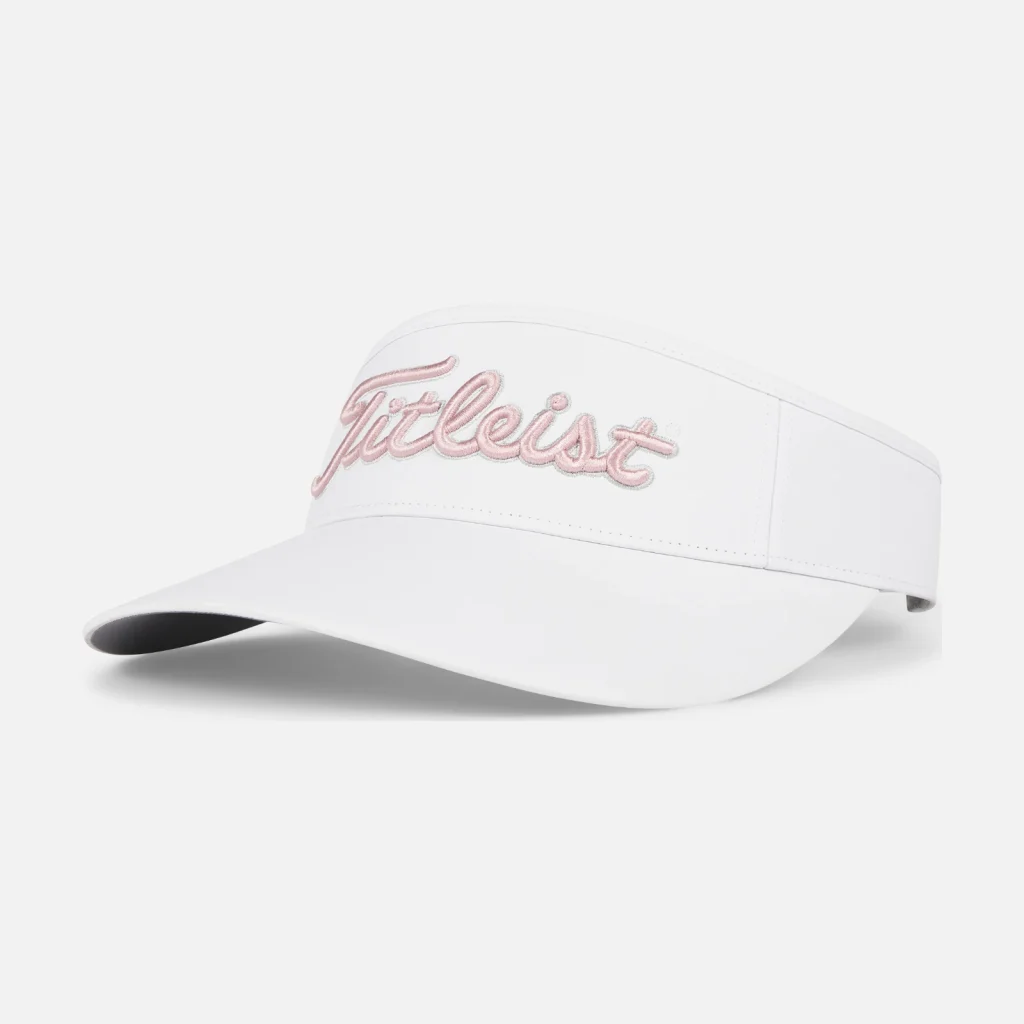 Mũ nửa đầu nữ Titleist Women's Sundrop Visor – White / Soft Pink / Marble