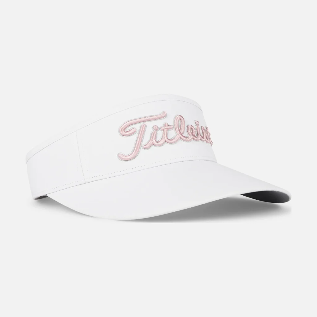 Mũ nửa đầu nữ Titleist Women's Sundrop Visor – White / Soft Pink / Marble